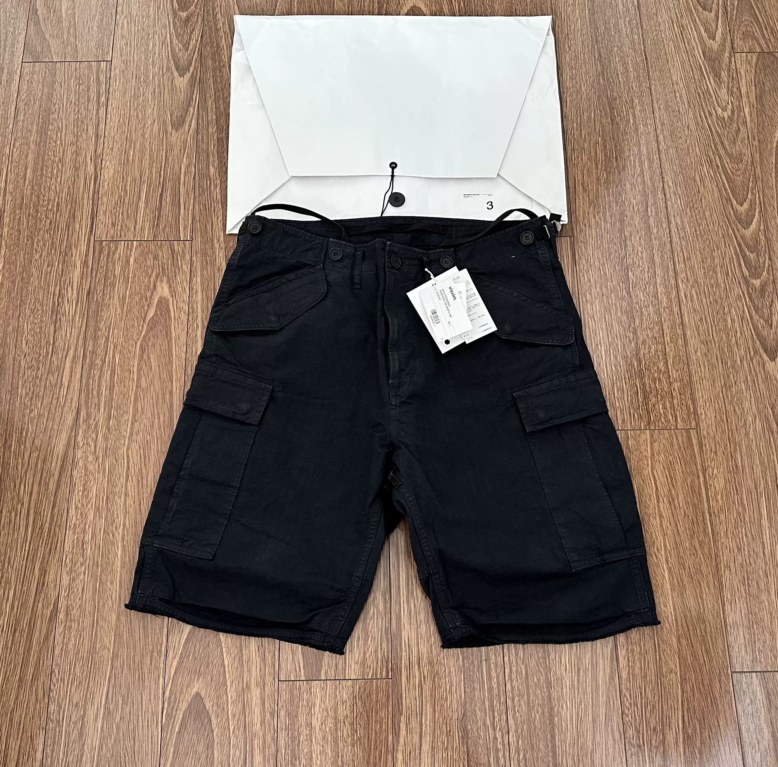 VISVIM 23SS EIGER SANCTION SHORTS HBT人字纹工装短裤black-Taobao