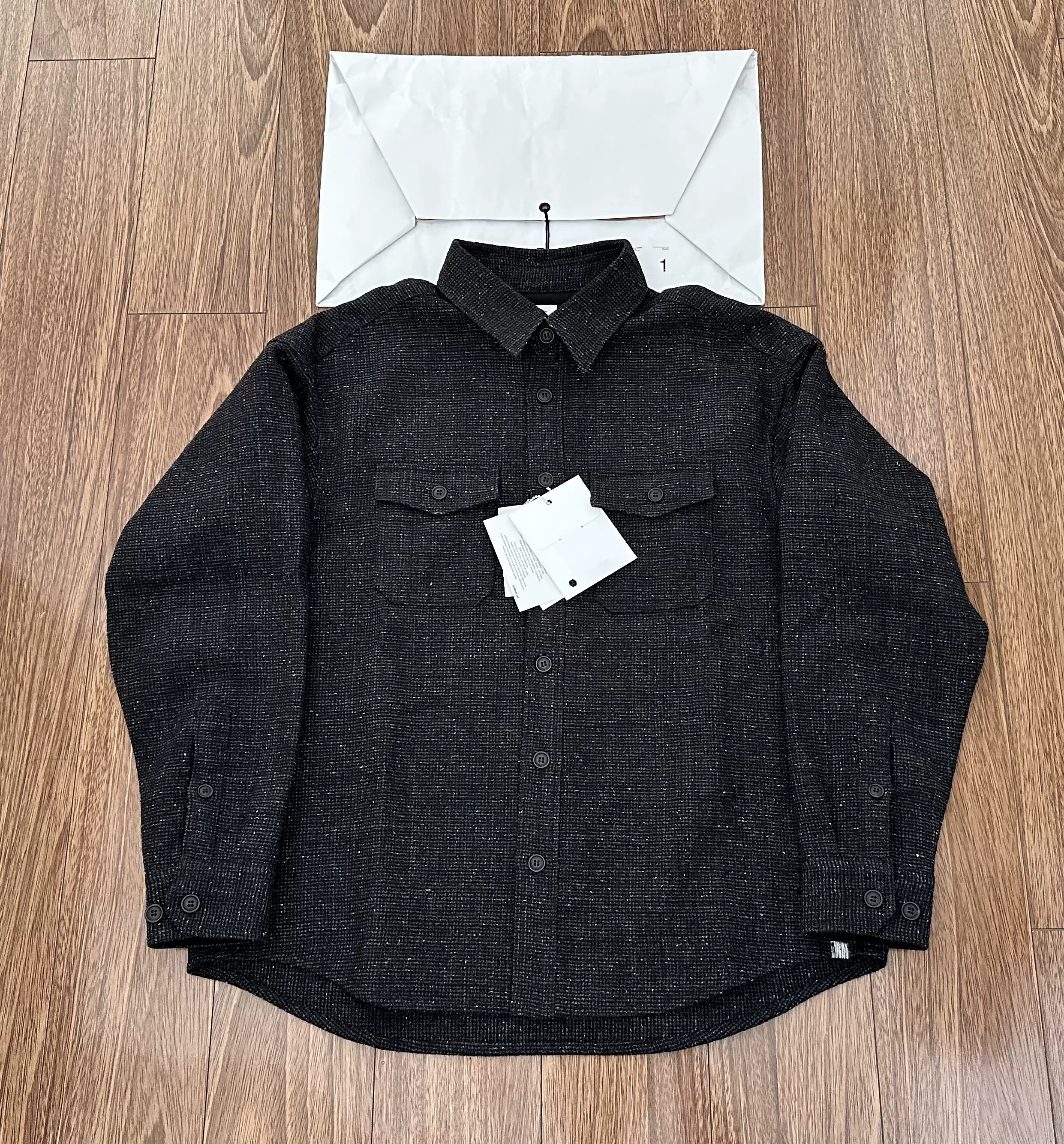 VISVIM 22AW LUMBER L/S TWEED 雪花羊毛長袖襯衫全新品-Taobao