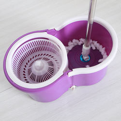 Large Eight-Character Bucket Rotating Mop Set Household Hand-Washable Thickeneded Spin-Drying Dehydration Mop Bucket Rotating Mop Bucket