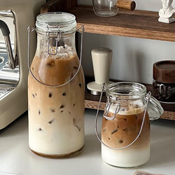 Portable Take-Out Glass Cup with Lid, Drinking Cup for Women, Personal Tea Cup, Sealed Travel Coffee Cup, Fruit Tea Cup