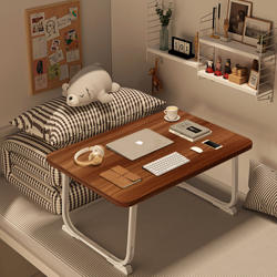 Small Bed Table, Folding Desk for Windowsill, Student Bedside Dormitory Desk, Laptop Stand, Office Desk, Lazy Bedroom Floor Table, Windowsill Study Table, Movable Small Desk Board, Elevated Bed Table, Large Size
