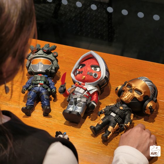 
Delta Action Q version doll figure nameless Dragon Red Wolf desktop ornament classmate gift gk genuine assembly