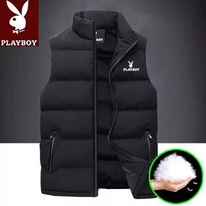 
Playboy new vest men's autumn and winter thickened thermal vest men's loose sleeveless waistcoat cotton vest jacket