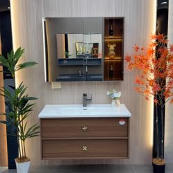Waterproof solid wood panels with mid-century Song style aesthetics