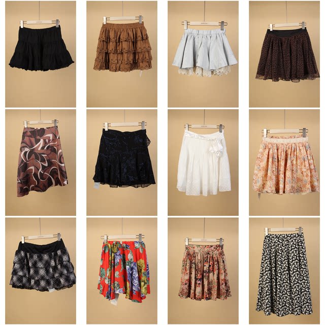 BK196 vintage vintage Japanese sweet style literary forest retro gauze skirt cake skirt summer short skirt
