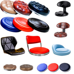 Seat Cushion for Home Use Round Chair, Bar Chair, Bar Counter Chair, Swivel Chair Accessories, Bar Stool, Front Desk Adjustable Chair Seat