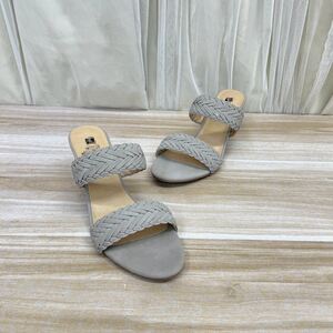 
Lady Shoes foreign trade original single women's shoes fashion new round toe solid color thick heel woven fashion sandals and slippers