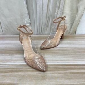 
Lady Shoes foreign trade original women's shoes temperament pointed toe solid color with diamond stiletto fashion one-word buckle fashion sandals
