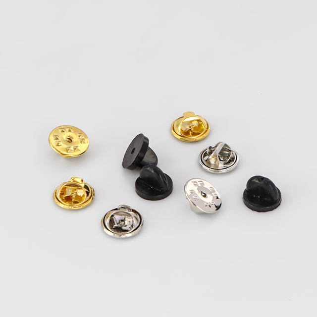 Universal alloy brooch butterfly buckle badge spare button pin buckle spike horse needle base back buckle spare button