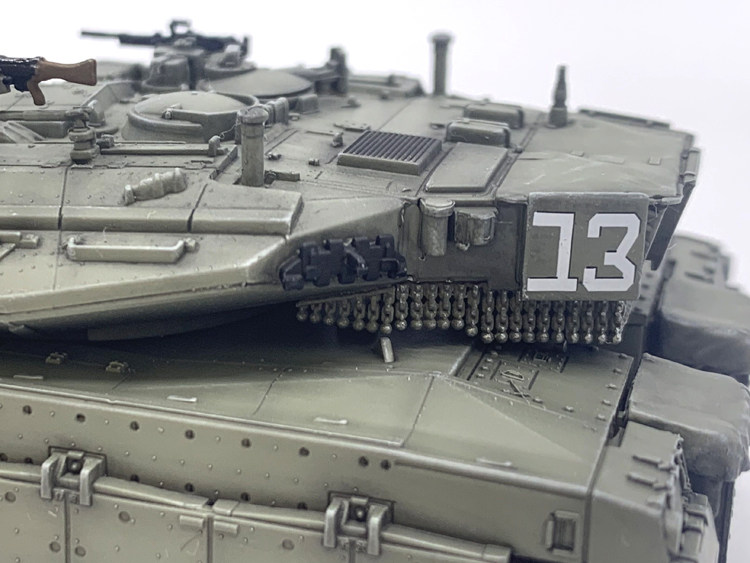 Model Tl2 İsrail merkava 3d ana muharebe tankı modeli - patlamaya dayanıklı perde ...