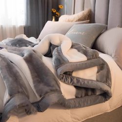 Raschel Blanket Quilt Thickened Warm Winter Quilt Cotton Quilt Autumn and Winter Quilt Dormitory Single Student Winter Bedding Quilt Core
