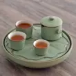 Tao Mi Khay Trà Gốm Lá Sen Handmade Vòng Chứa Nước Đất Sét Bàn Trà Kung Fu Trà Thoát Nước Trà Biển Miễn Phí Vận Chuyển khay trà bằng đá tự nhiên 