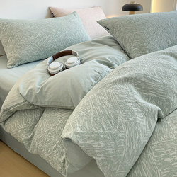 100% Cotton Double-Layer Gauze Four-Piece Bedding Set 2026 New Style Pure Cotton High-End Bedding Brushed Duvet Cover Bed Sheet Three-Piece Set