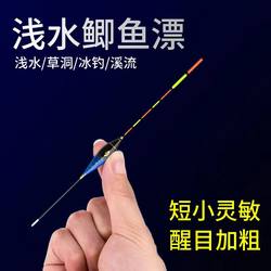 Shallow Water Nano Crucian Carp Float, Thickened, Highly Visible, Highly Sensitive Short Float for Winter Fishing, Light Bite Float, Ice Fishing Float, Water Surface Float