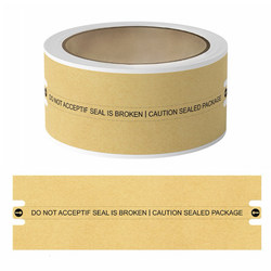 Brown Packing Paper Easy-To-Tear Zipper Seal Sticker Airplane Box Express Carton Disposable Anti-Tamper Seal Adhesive Sticker