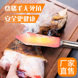 High-Power Anti-Scalding Electric Iron for Burning Pig Hair, Electric Iron for Burning Pig Skin, Hair Removal Tool for Home Use, Small Round Wooden Handle