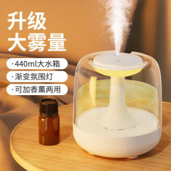 Humidifier, Small Household Aromatherapy Machine, Two-In-One, Silent, Bedroom, Large-Capacity Mist, Air Purification, Mini Night Light