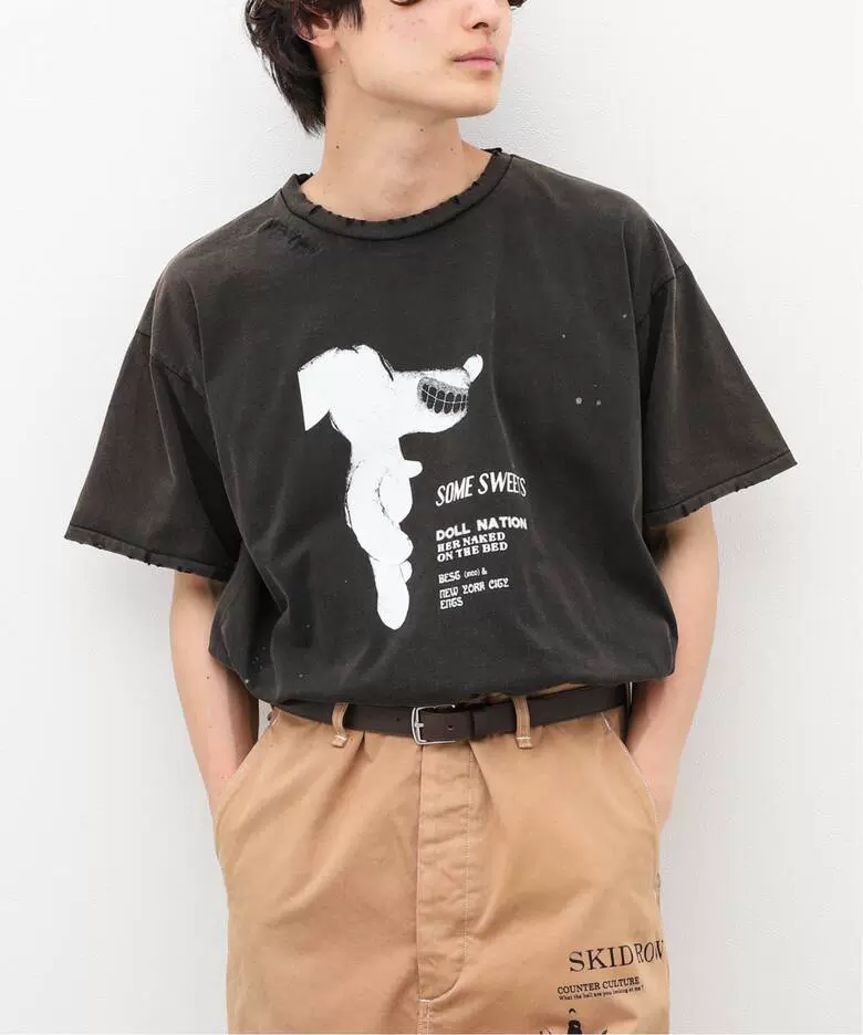 大四囍訂MINAMI ANDERSON for BOUCLE 別注SOMEMEET-TEE 破洞T恤-Taobao