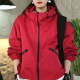European hooded large-size jacket for women 2025 autumn new loose slim fashionable sports jacket top