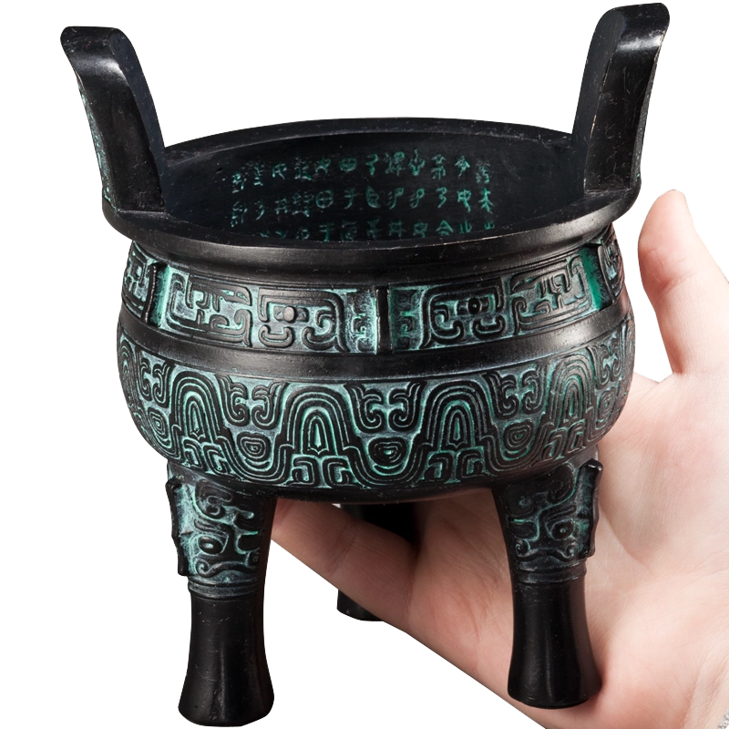 【値下げしました】中国風 青銅器 方鼎 骨董調 レプリカ インテリア置物 青銅器 ホビー・楽器・アート 中国風 青銅器 方鼎 骨董調