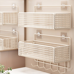 Bathroom Storage Rack, No-Drill Wall-Mounted Organizer for Washroom, Toilet, and Sink