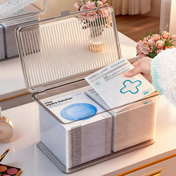 Cosmetic Storage Box, Transparent Acrylic Desktop Organizer, Household Dust-Proof Mask and Lipstick Storage Artifact with Lid