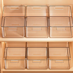 Cabinet Storage Box Desktop Miscellaneous Items Snacks Transparent Acrylic Rectangular Storage Basket Plastic Storage Organizer Box