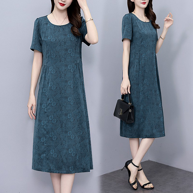 High-end brand mother silk mulberry silk dress 2024 new women's summer ...