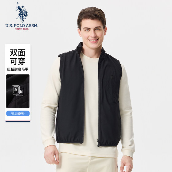 
[Same style in shopping malls] USPA men's cotton vest American casual Paul sleeveless vest double-sided warm men's clothing