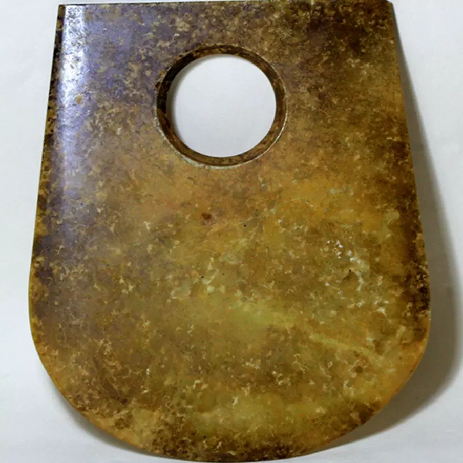 良渚文化青玉玉斧新石器时代高古玉收藏品文化期玉器玉礼器