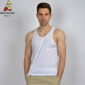 
Scarecrow men pure cotton summer vest sweat cloth old man two stubborn loose large size elderly vest 190602