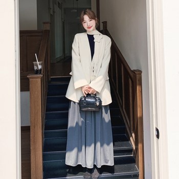 
Boutique women's outerwear cashmere double-sided cashmere coat