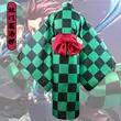 cosplay gyutaro Demon Slayer: Flower Street Tour Guo Chương cos quần áo Kamado Tanjiro kimono cosplay trang phục phim hoạt hình vai trò chơi cosplay inosuke hashibira Cosplay Demon Slayer