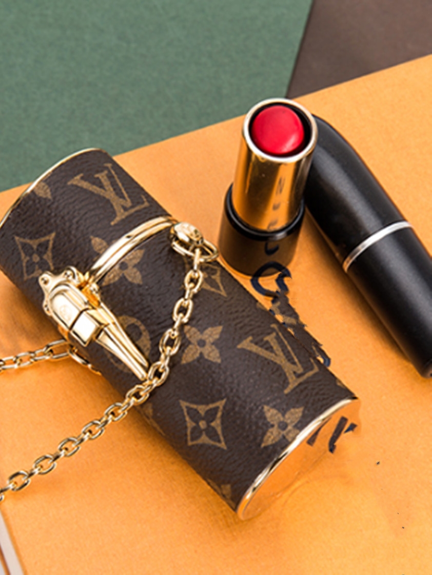 lv创意老花圆筒mini口红包