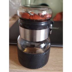 Water Cup for Women ins High-Quality, Stylish Glass Cup, Transparent Tea Cup, Portable, Handy Cup, Anti-Scald Cup