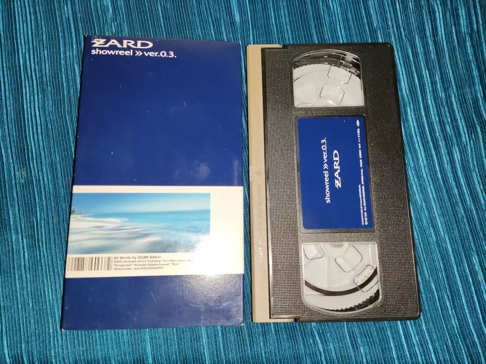 ZARD 坂井泉水showreel ver.0.3 VHS 录像带日版拆封-Taobao