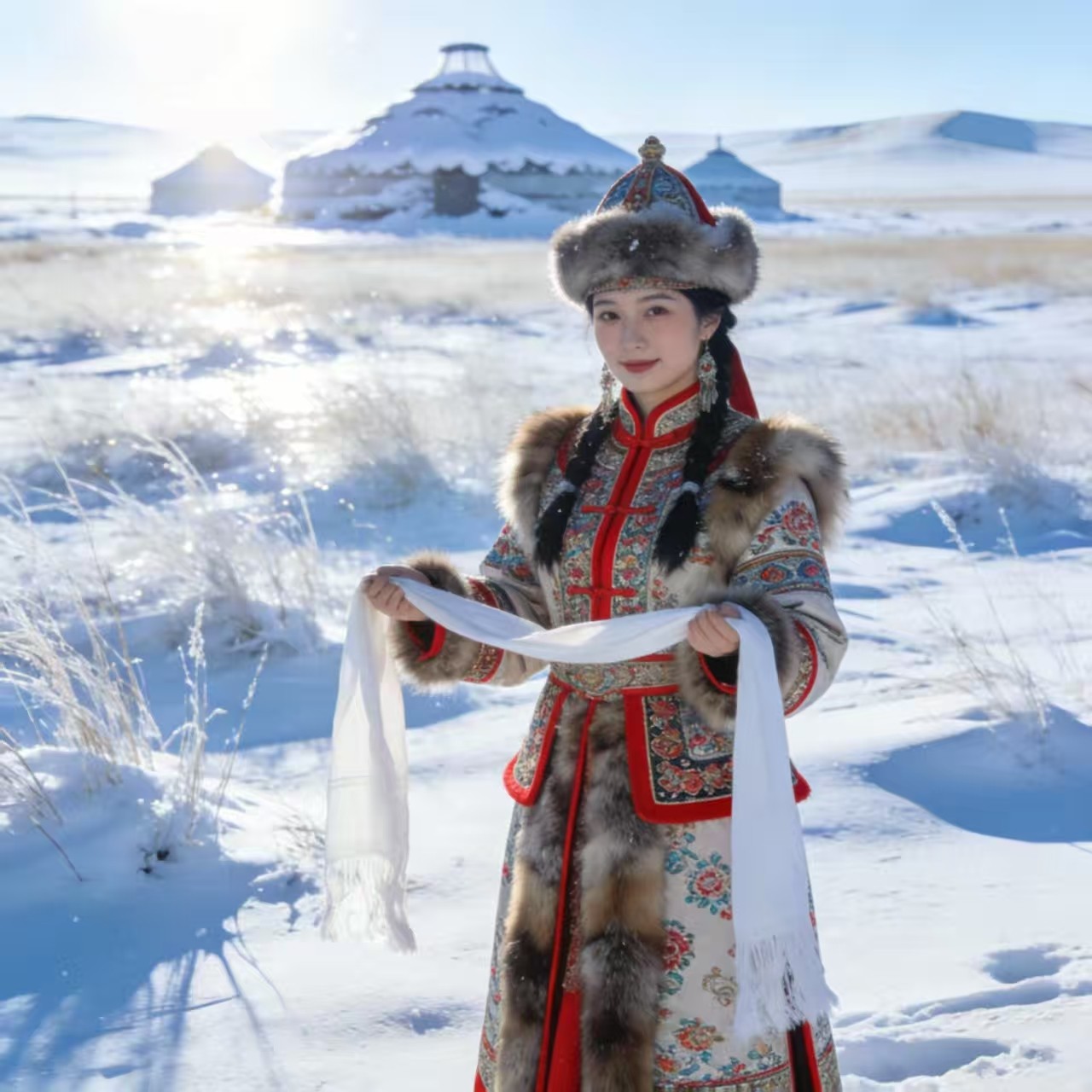 内蒙古旅游5天4晚精品小团希拉穆仁草原乌兰哈达火山博物馆大召寺