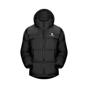 
Camel Little Sun Down Jacket for Men and Women New Winter Thickened Warm Graphene Self-Heating Hooded Removable Hood