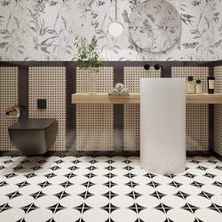 200 Specifications of American Retro Round Small Flower Bricks for Kitchen and Bathroom, Hotel, B&B, Club, Clothing Store, Bar Clear Bar