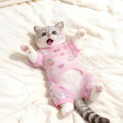 Cat Clothes, Summer Thin Breathable Cool Clothes, Anti-Shedding Dog Air-Conditioning Clothes, Sun Protection Clothes, Kitten Home Clothes