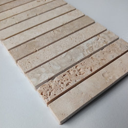 Caiyun Long Chopsticks Long Beige Travertine Green Kiln Turned Mosaic Restaurant Background Home Decoration Skirting Tiles