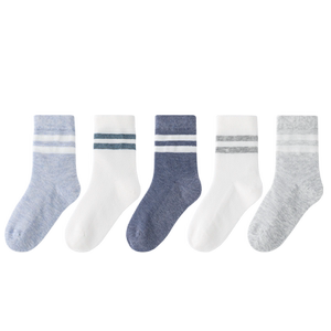 Bambi children's socks, children's socks, summer thin mesh breathable big boys, boneless cotton socks, boys, student socks