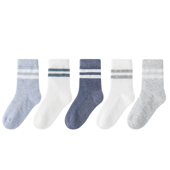 Bambi children's socks, children's socks, summer thin mesh breathable big boys, boneless cotton socks, boys, student socks