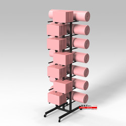 Yoga Mat Brick Storage Rack, Yoga Studio Gym Equipment Storage, Iron Art Multi-Functional