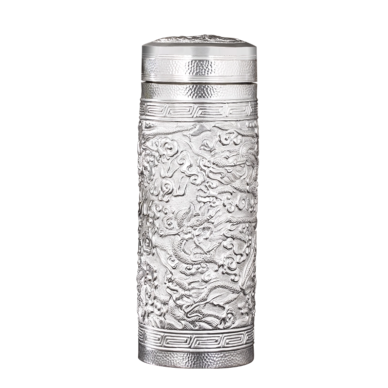 滇慶堂中式純銀水杯手工足銀999 301-400ml 適用日常送禮