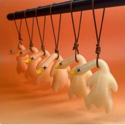 Trendy Color-Changing Roast Duck Car Hanging Ornament Creative Rearview Mirror Decoration Cute Car Interior Decoration