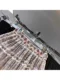 Fashionable elastic high waist heavy industry embroidered mesh spliced ​​A-line skirt European station spring and summer women's new style 2025