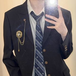 [Cupid, God of Love] In the name of God DKJK men's and women's black suit jacket Japanese college style top suit