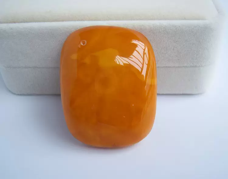 古蜜蜡 日本回流古董琥珀蜜蜡馒头奶油黄冰裂纹老蜜蜡油润