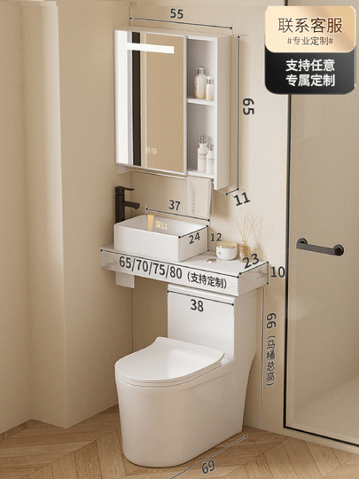Conjunto Mueble Doble Lavabo 140cm 2 Nichos Y Columna Adriel Blanco Y
